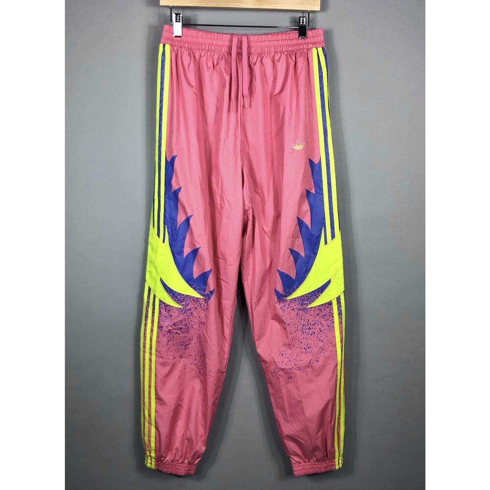 Adidas Fakten Track Pants Womens SZ M Rose Pink Lined Active Running Casual